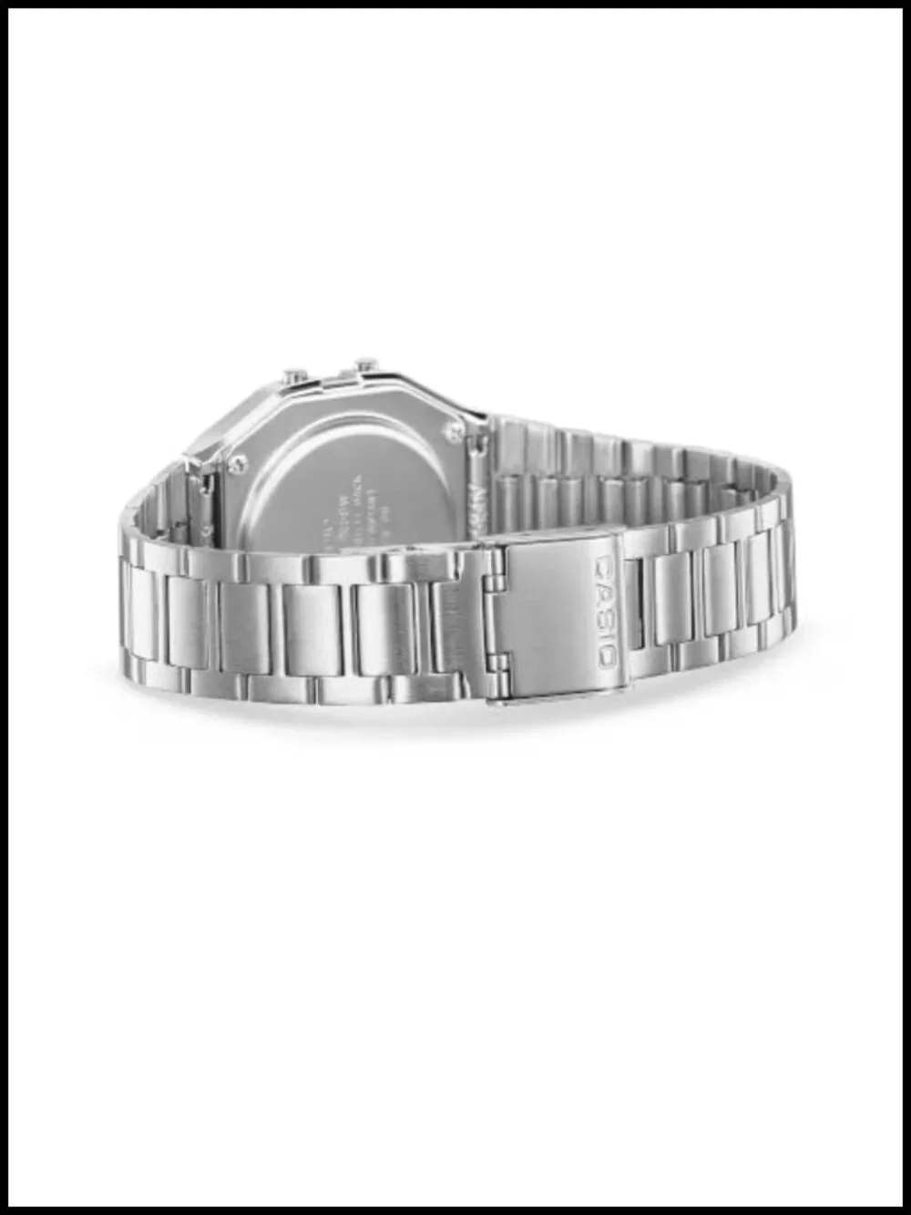 Casio Digital Watch Vintage Retro Stainless Steel Bracelet Everyday Water